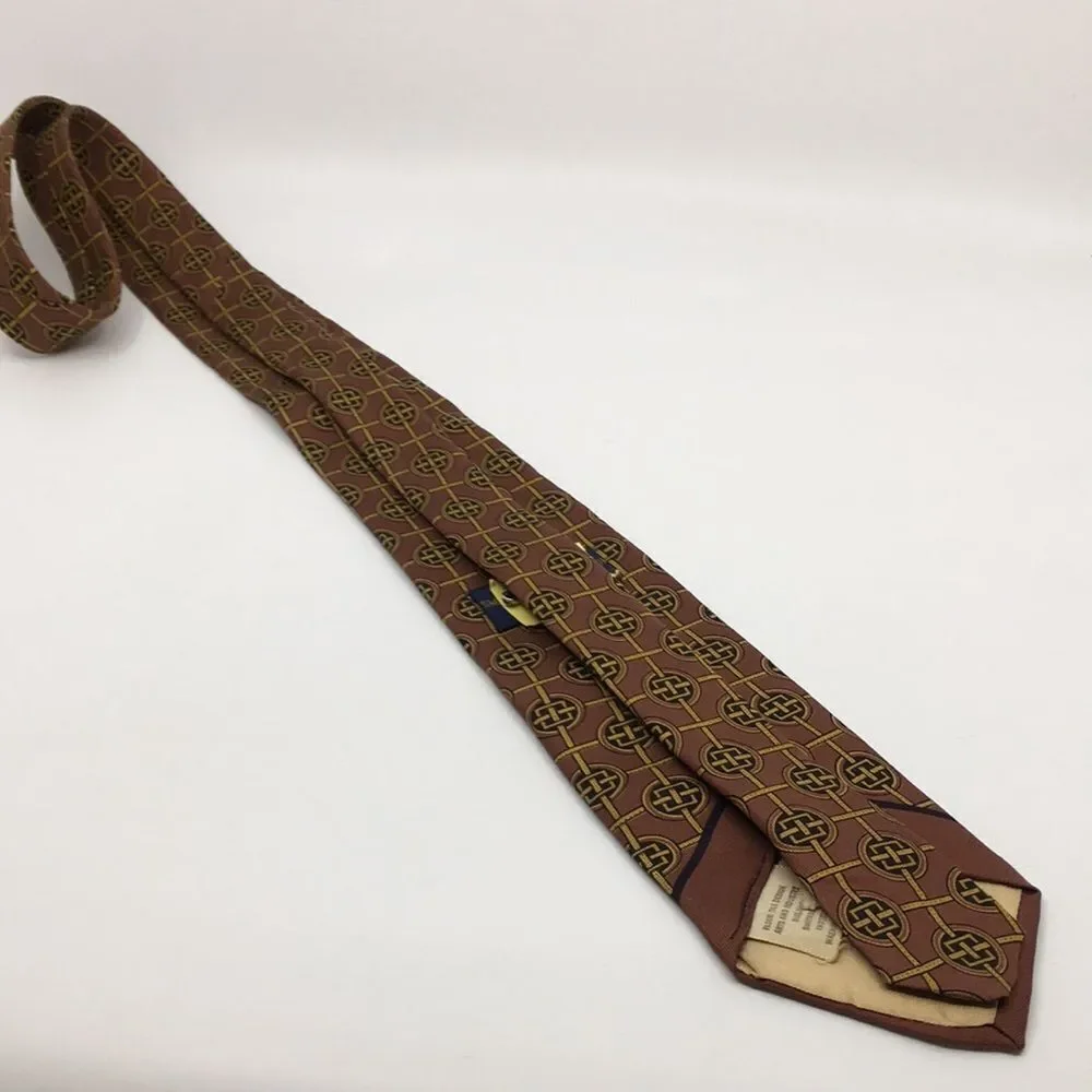 Vintage Smithsonian Institution By Prince Consort Floor Tile Silk Tie